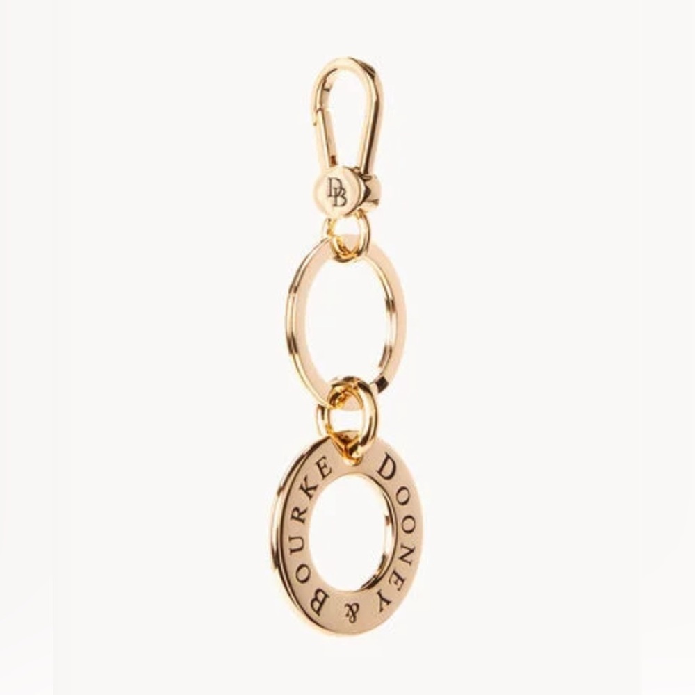 🆕 DOONEY & BOURKE Signature Ring Key Fob Gold